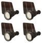 4 Piece Pro Series LED Solar Landscape Lighting Kit with Stakes