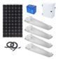 Earthtech Products Shipping Container Lighting Kit 4 - (4) Lights (9,516 Lumens), (1) 160W Solar Panel, (1) 85 Ah Battery