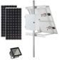 Earthtech Products Solar Sign & Landscape Light Kit - 1 Light (3600 Lumens), 2 - 100W Solar Panel, (1) 140 Ah Battery - 14 Hour Run Time