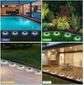 Color Selectable Solar LED Integrated Deco Path Lights - 4 Pack