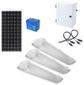 Earthtech Products Shipping Container Lighting Kit 3 - (3) Lights (7137 Lumens), (1) 100W Solar Panel, (1) 85 Ah Battery