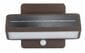 Gama Sonic Architectural Solar Wall Accent Light with Motion Sensor in Bronze