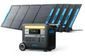 Anker SOLIX F2000 Solar Generator - 2048Wh - With 5x 200W Solar Panels