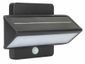 Gama Sonic Architectural Solar Wall Accent Light with Motion Sensor in Black