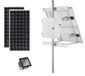 Earthtech Products Solar Sign & Landscape Light Kit - 1 Light (6000 Lumens), 2 - 100W Solar Panels, 1 - 140 Ah Battery - 8 Hour Run Time