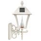 Baytown Solar Lamp Fixture With Pole, Post & Wall Mount Kit - White Finish
