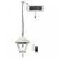 Baytown II Bulb Solar Hanging Light - Solar Hanging Pendant Lamp with Remote Control in White