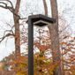 Contemporary Square Solar Post Light with Modern Square Pole