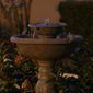 Country Gardens 2 Tier Solar On Demand Fountain with Weathered Stone Finish