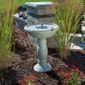 Country Gardens Solar Birdbath with 2.5-gallon Water Bowl
