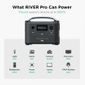 EcoFlow River Pro Portable Solar Generator Kit with Extra Battery - Includes 110 Watt Solar Panel
