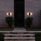 Gama Sonic Architectural Solar Wall Accent Light with Motion Sensor in Black