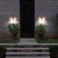 Gama Sonic Architectural Solar Wall Accent Light with Motion Sensor in Bronze - 2 Pack