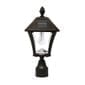 Gama Sonic Baytown Bulb Solar Light - With Pole, Post & Wall Mount Kit - Black