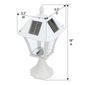 Gama Sonic Baytown Bulb Solar Light - With Pole, Post & Wall Mount Kit - White