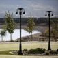 Gama Sonic Everest II Commercial Dual Solar Lamp with 3 Inch Fitter