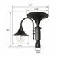 Gama Sonic Everest II Commercial Solar Lamp with 3 Inch Fitter