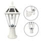 Gama Sonic Polaris Bulb Solar Light - With Pole, Post & Wall Mount Kit - White