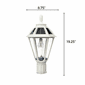 Gama Sonic Polaris Bulb Solar Light - With Pole, Post & Wall Mount Kit - White