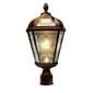 Gama Sonic Royal Solar Lamp with GS-Solar LED Light Bulb with 3 Inch Fitter - Brushed Bronze