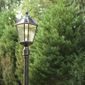 Gama Sonic Royal Solar Lamp with GS-Solar LED Light Bulb with 3 Inch Fitter - Brushed Bronze