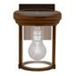 Gama Sonic Solar Coach Lantern with GS Solar LED Light Bulb with Red Copper Finish
