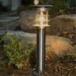 Gama Sonic Stainless Steel Bollard Solar Lamp with EZ Anchor Base