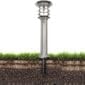 Gama Sonic Stainless Steel Bollard Solar Lamp with EZ Anchor Base