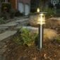 Gama Sonic Stainless Steel Bollard Solar Lamp with EZ Anchor Base