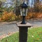 Gama Sonic Windsor Bulb Solar Light - With Pole, Post & Wall Mount Kit - Black