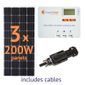 Grape Solar 600-Watt Off-Grid Solar Panel Kit - With MPPT Charge Controller