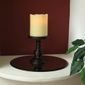 Pacific Accents Flameless Pillar Candle with Timer -  Melted Top Design - 3 x 4