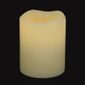 Pacific Accents Flameless Pillar Candle with Timer -  Melted Top Design - 3 x 5
