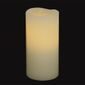 Pacific Accents Flameless Pillar Candle with Timer -  Melted Top Design - 3 x 6