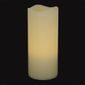 Pacific Accents Flameless Pillar Candle with Timer -  Melted Top Design - 3 x 8