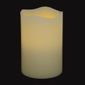 Pacific Accents Flameless Pillar Candle with Timer -  Melted Top Design - 4 x 5