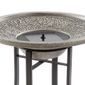 Perello Solar Birdbath - Distressed Grey Cement