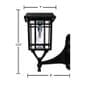 Prairie Bulb Solar Lamp Post Light in Black