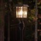 Prairie Bulb Solar Lamp Post Light in Black