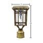 Prairie Bulb Solar Lamp Post Light in Weathered Bronze