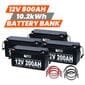 Rich Solar 12V - 800AH - 10.2kWh Lithium Battery Bank