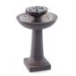 River Stone Brown 2-Tier Solar-On-Demand Fountain