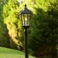 Royal Solar Lamp Post with GS-Solar LED Light Bulb - Black