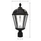 Royal Solar Lamp with GS-Solar LED Light Bulb with 3 Inch Fitter - Black