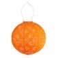 Soji Stella - Brights Geo Palm - 12 Inch Solar Lantern - Clementine