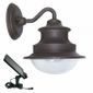 Solar Barn Light With Gooseneck Wall Mount for Patios, Garages, Sheds and Greenhouses