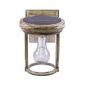 Solar Coach Lantern with GS Solar LED Light Bulb with Weathered Bronze Finish