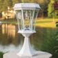 Victorian Solar Light with Warm White GS Solar Light Bulb in White