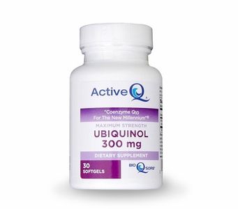 Active-Q Ubiquinol 300mg (30 Softgels) featuring Kaneka Ubiquinol™ CoQ10 (Soy-Free & NON-GMO)