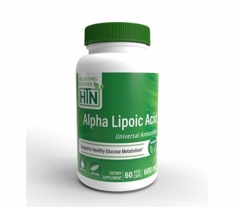 Alpha-Lipoic Acid (Hypoallergenic) 600mg (60 Vegecaps) (Vegan) (Non-GMO) (Gluten Free)